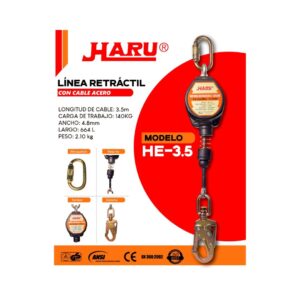 Bloque Retráctil de acero HARU HE 3-5