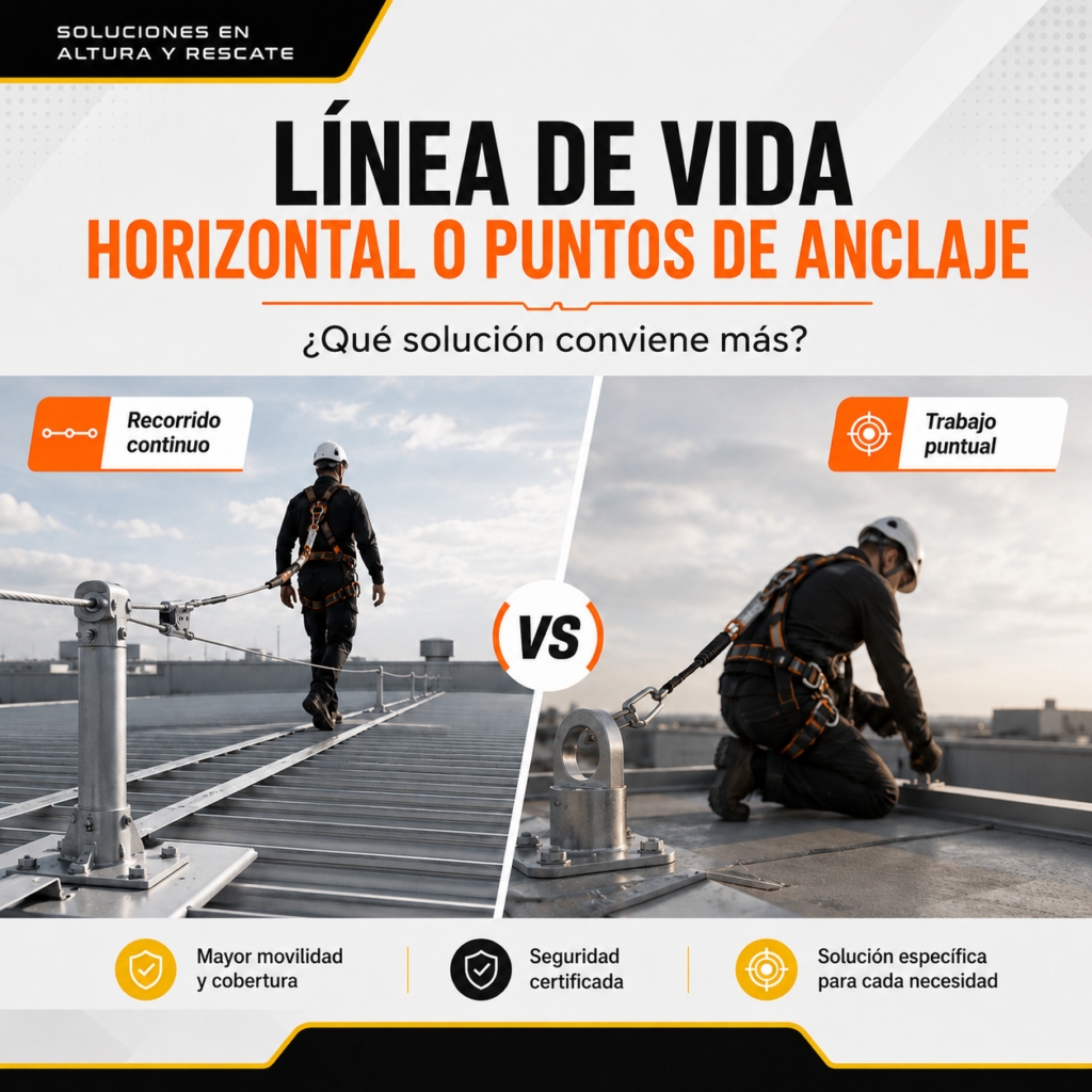Linea de vida vs puntode anclaje